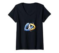 Donna Avatar: The Last Airbender Aang Mastering Elements Swirl Maglietta con Collo a V
