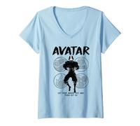 Donna Avatar The Last Airbender Avatar State Maglietta con Collo a V