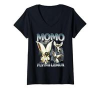 Donna Avatar The Last Airbender Momo Homage Maglietta con Collo a V