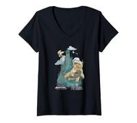 Donna Avatar: The Last Airbender Northern Air Temple Flying Bison Maglietta con Collo a V