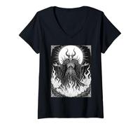 Donna Avnas Occult Ember Sovrano Maglietta con Collo a V