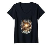 Donna Azathoth Cosmic Horror Deity Graphic Design Maglietta con Collo a V