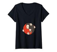 Donna Baby Monkey Punch abbraccia Il Giocattolo Mentre Dorme nello Maglietta con Collo a V