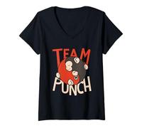 Donna Baby Monkey Punch abbraccia Il Giocattolo Mentre Dorme nello Maglietta con Collo a V