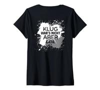 Donna Backprint Non Era Intelligente, ma Fantastico Maglietta con Collo a V