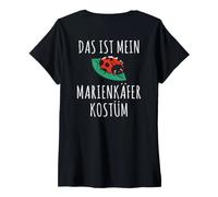 Donna Backprint Questo è Il Mio Costume da Coccinella Piccola Maglietta con Collo a V