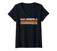 Donna Bad Hersfeld Retro Design Monaco di Baviera Bad Hersfeld Hesse Lover Maglietta con Collo a V