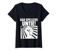 Donna Bad Spellers Untie Maglietta con Collo a V