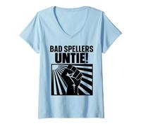 Donna Bad Spellers Untie Maglietta con Collo a V