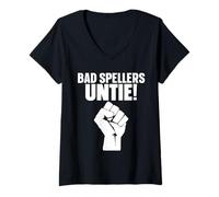 Donna Bad Spellers Untie Maglietta con Collo a V