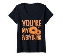 Donna Bagels You're My Everything - Funny Bagel Lover Gifts Maglietta con Collo a V