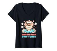 Donna Bagno Onsen Maglietta con Collo a V