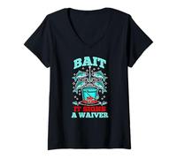 Donna Bait so Fresh it Signs a Waiver Maglietta con Collo a V