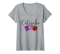 Donna Baleada Honduran Souvenir Honduras Indio Lempira Catracho Maglietta con Collo a V