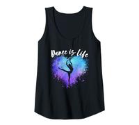 Donna Ballerina Dance is Life Dancing Ballerine Graphic Canotta