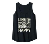 Donna Balli Country Citazione Line Dance Donna Canotta