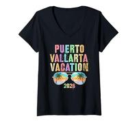 Donna Bambini Puerto Vallarta Vacanza 2026 Vacay Best Ever Making Maglietta con Collo a V