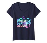 Donna Bambini WATERPARK Sicurezza Surfing Mermaid Vacation Trip Maglietta con Collo a V