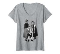 Donna Bananarama Pop Group Dicendo Davvero Qualcosa 1982 Maglietta con Collo a V