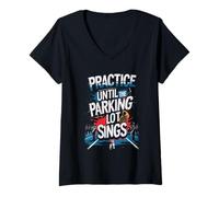 Donna Banda Musicale Until The Parking Lot Sings Maglietta con Collo a V