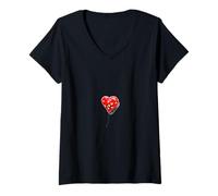Donna Banksy Love Hurts PAPL2158 Maglietta con Collo a V
