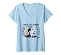 Donna Barack Obama Tribute Art Il futuro appartiene a noi Maglietta con Collo a V