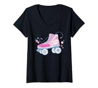 Donna Barbie Roller Skate - Luoghi da incontrare Maglietta con Collo a V
