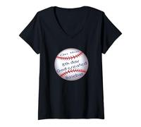 Donna Baseball, Dio Creato l'ottavo Giorno Maglietta con Collo a V