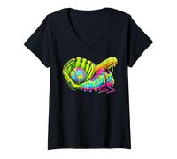 Donna Baseball Respect The Drip Boys Baseball Cool Maglietta con Collo a V