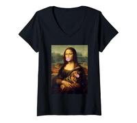 Donna Bassotto Monna Lisa Maglietta con Collo a V