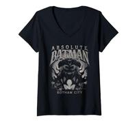 Donna Batman Absolute Gotham City Metal Maglietta con Collo a V