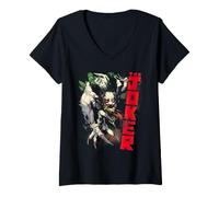 Donna Batman Absolute The Joker Maglietta con Collo a V