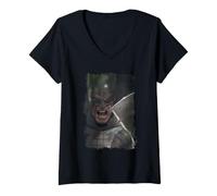 Donna Batman Absolute Yelling Axe Maglietta con Collo a V