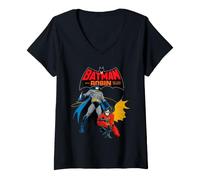 Donna Batman And Robin Ready Maglietta con Collo a V