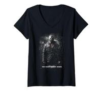 Donna Batman Bane Dark Knight Rises in The Rain Maglietta con Collo a V