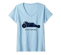 Donna Batman Begins The Batmobile Drawing Maglietta con Collo a V
