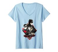 Donna Batman Classic TV Series Illustrated Diamond Maglietta con Collo a V
