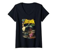 Donna Batman Demon Comic Cover Maglietta con Collo a V