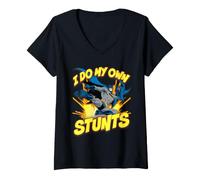 Donna Batman I Do My Own Stunts Maglietta con Collo a V