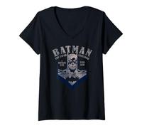 Donna Batman Il crociato Incappucciato Gotham City dal 1939 Maglietta con Collo a V