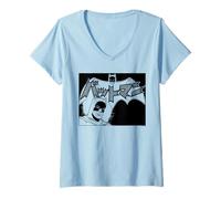Donna Batman Kanji Large Logo One Color Maglietta con Collo a V