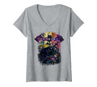 Donna Batman | Merch Ufficiale del Film Batman Forever | WBUBTF01 Maglietta con Collo a V