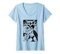 Donna Batman Robin Kanji One Color Cover Maglietta con Collo a V