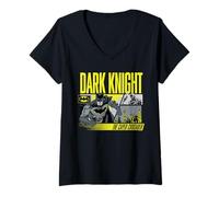 Donna Batman The Caped Crusader Panels Maglietta con Collo a V