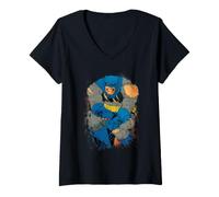 Donna Batman The Dark Knight Returns Ready to Fight Maglietta con Collo a V