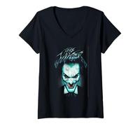 Donna Batman The Joker Airbrush Maglietta con Collo a V