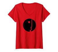 Donna Bauhaus Profilo Roundel Maglietta con Collo a V