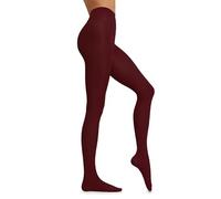 DONNA BC Collant Donna Polo 50, Collant Microfibra Donna 50 Denari, Calze Curvy Taglie Forti e Taglie Standard, Calze Coprenti Opache - Made in Italy (Bordeaux, 4-XL)