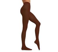 DONNA BC Collant Donna Polo 50, Collant Microfibra Donna 50 Denari, Calze Curvy Taglie Forti e Taglie Standard, Calze Coprenti Opache - Made in Italy (Choco, 1/2-S/M)