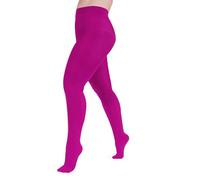 DONNA BC Collant Donna Polo 50, Collant Microfibra Donna 50 Denari, Calze Curvy Taglie Forti e Taglie Standard, Calze Coprenti Opache - Made in Italy (Fucsia, 1/2-S/M)
